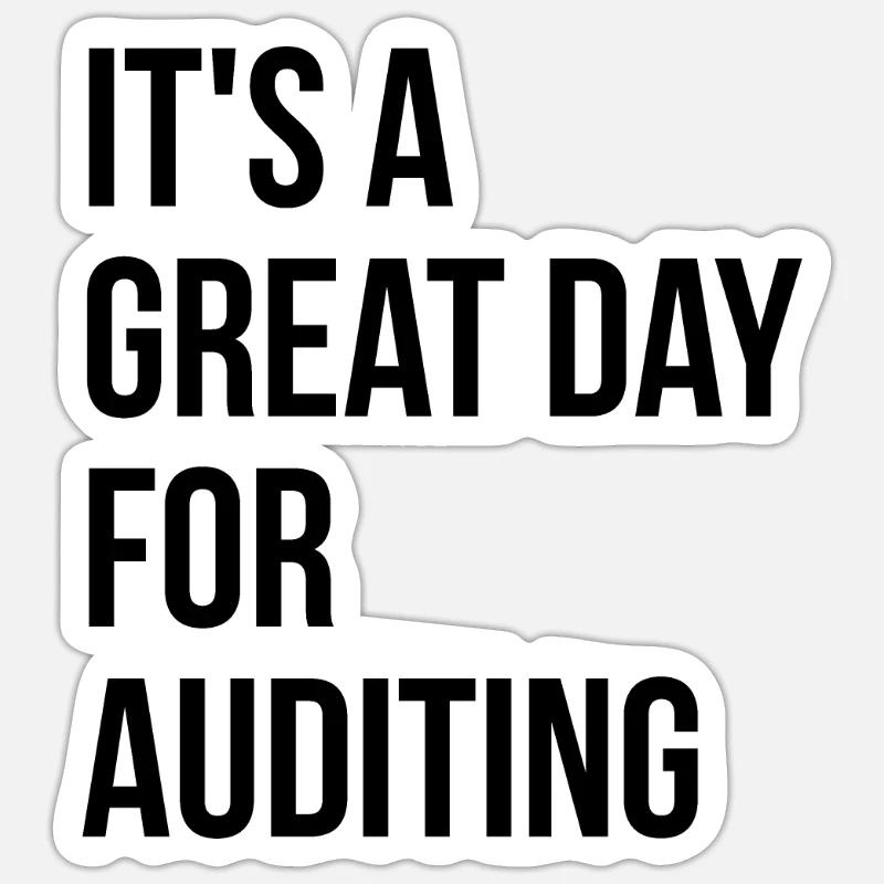Audit - Sticker taille S (10 x 10 cm) - blanc mat
