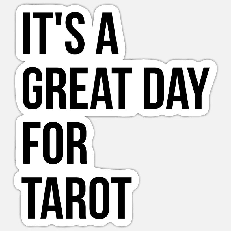 Tarot - Sticker taille S (10 x 10 cm) - blanc mat