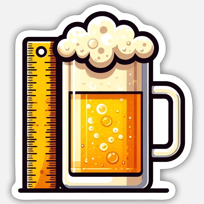 Maß Bier Sticker Größe S (10 x 10 cm)
