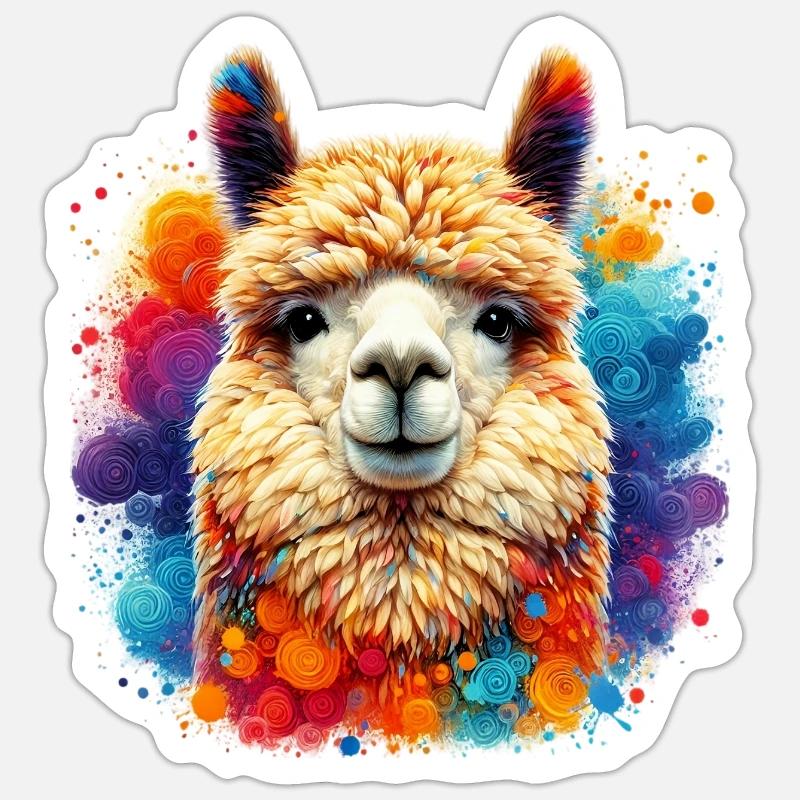 Alpaka Sticker Größe S (10 x 10 cm)