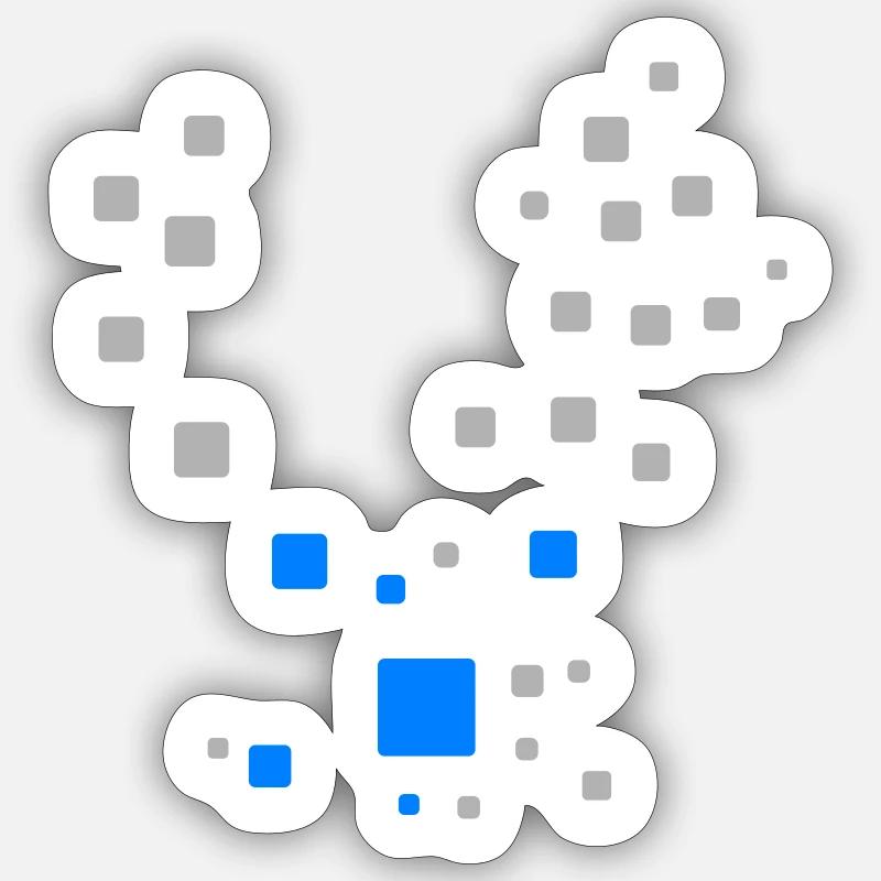 Art Deco Pattern - Abstract Sticker size S (10 x 10 cm)