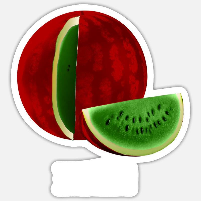 Melone mal anders Sticker Größe S (10 x 10 cm)