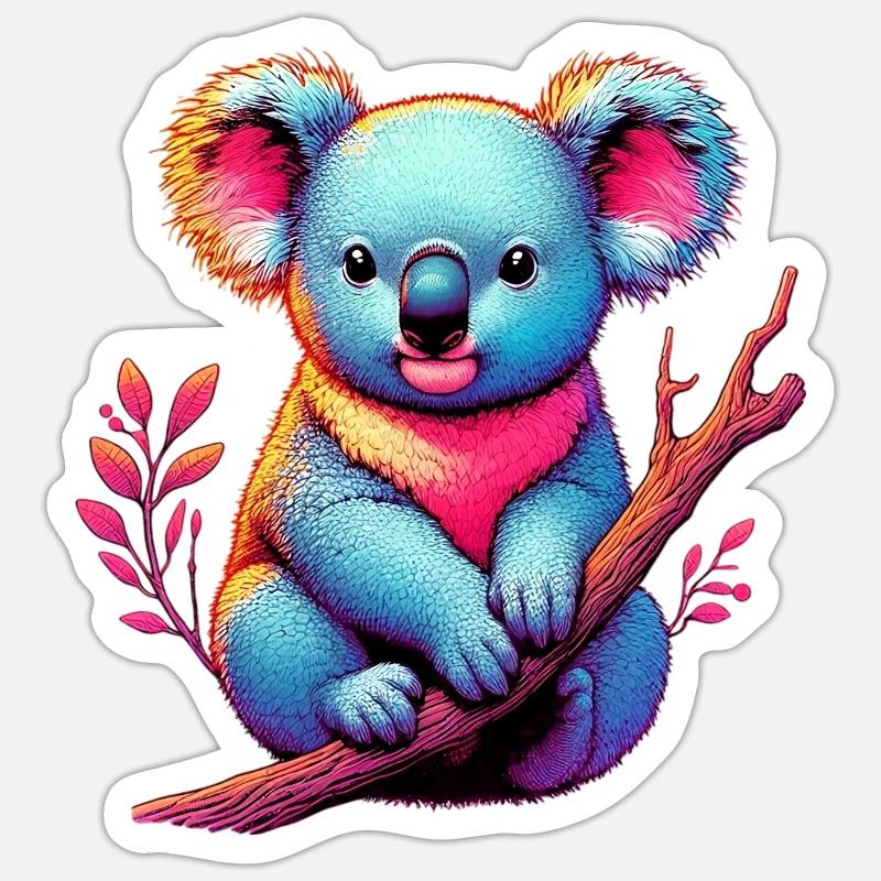 Koala - Sticker size S (10 x 10 cm) - white matte