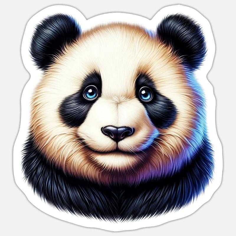 Panda - Sticker size S (10 x 10 cm) - white matte