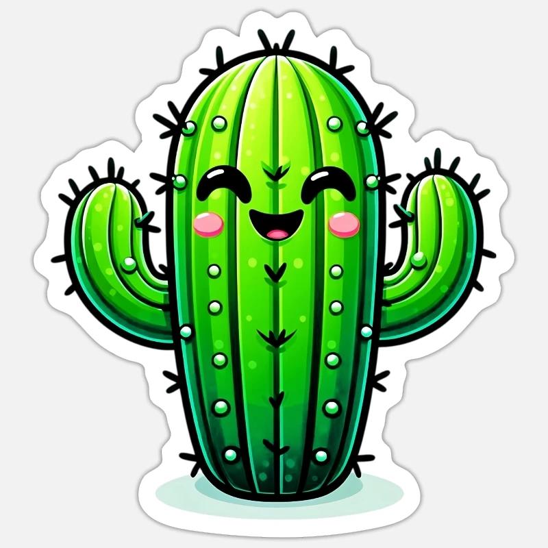 Cactus Sticker size S (10 x 10 cm)