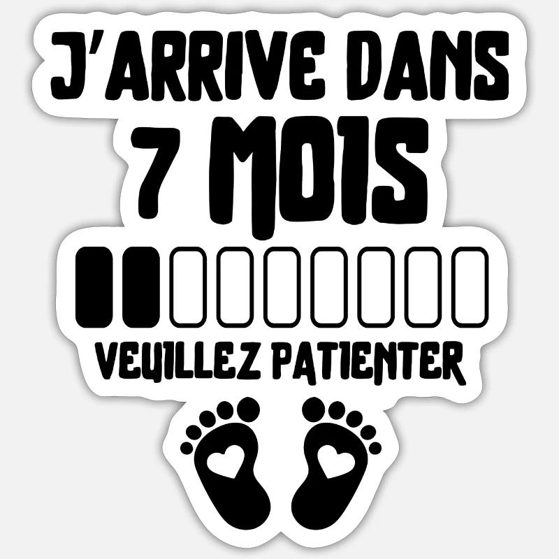 Werdender Vater, werdende Mutter, Schwangerschaft Sticker Größe S (10 x 10 cm)