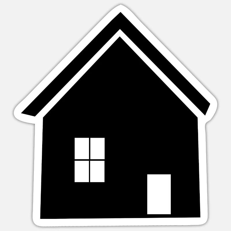 Constructeurs Architecte Maison Maisons Immobilier Sticker taille S (10 x 10 cm)