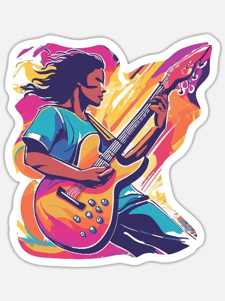 Vibrant Passion - Sticker Größe S (10 x 10 cm) - Mattweiß