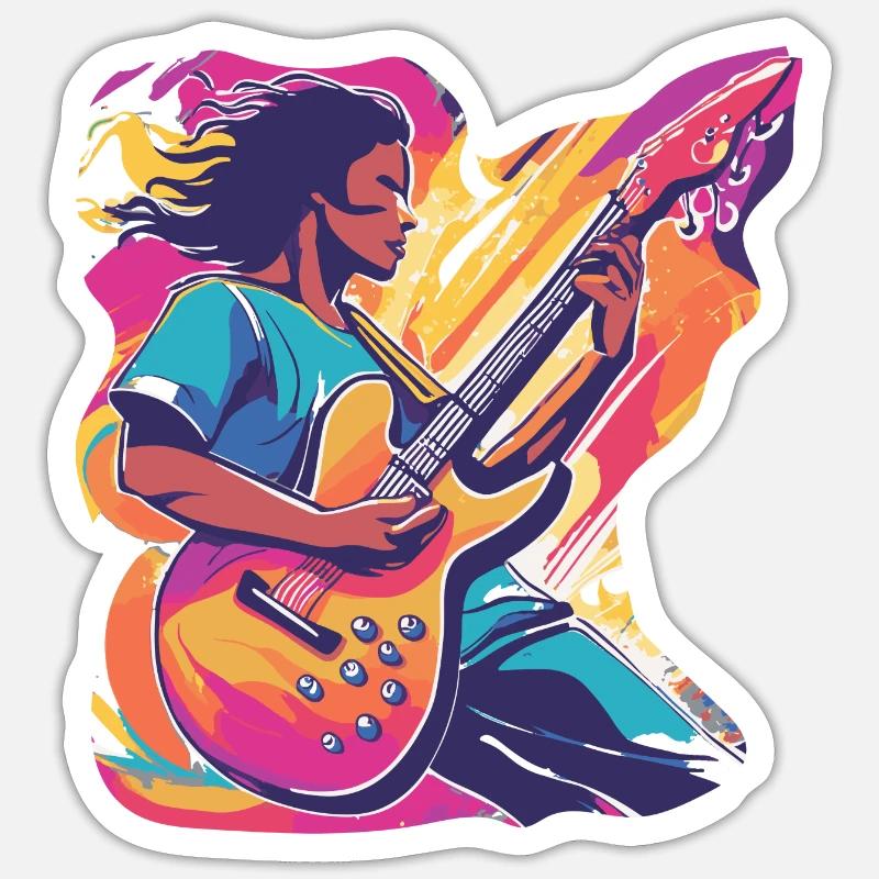 Vibrant Passion - Sticker Größe S (10 x 10 cm) - Mattweiß