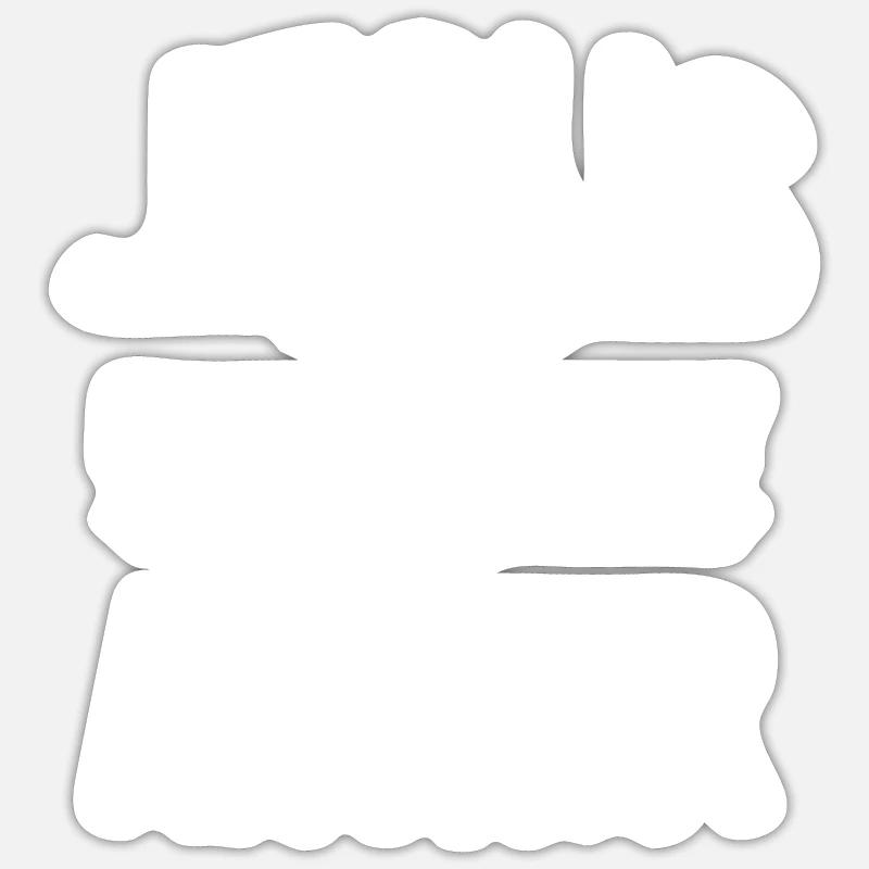 Jésus est mon ancre - Sticker taille S (10 x 10 cm) - blanc mat