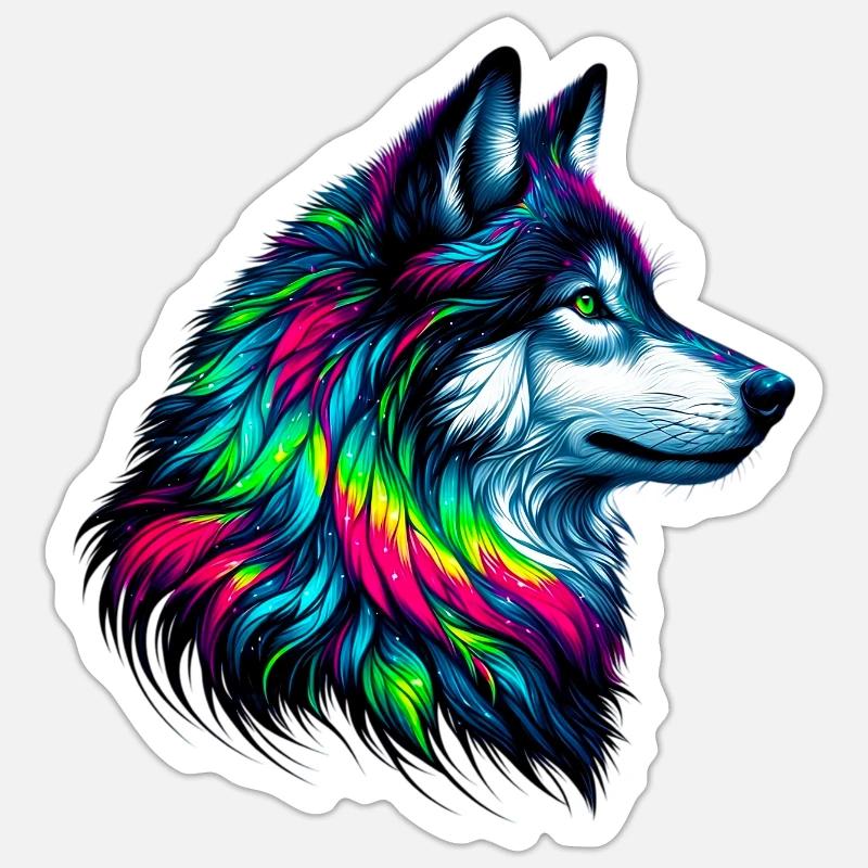 Wolf Sticker size S (10 x 10 cm)
