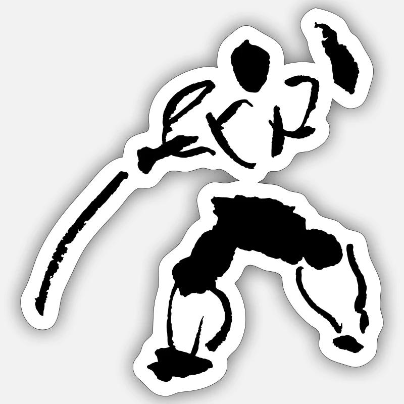 Fechter Sticker Größe S (10 x 10 cm)