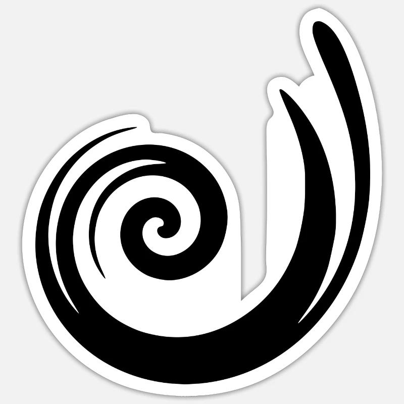 schwarzes Muster schwarz Geschenkidee Sticker Größe S (10 x 10 cm)