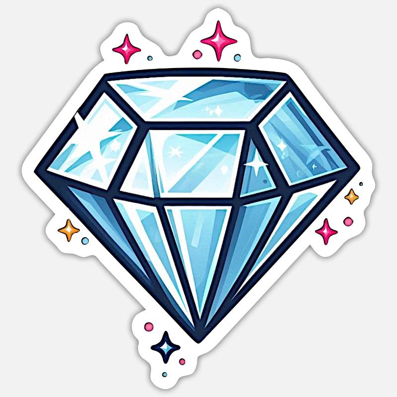 Glitter Diamond Sticker size S (10 x 10 cm)