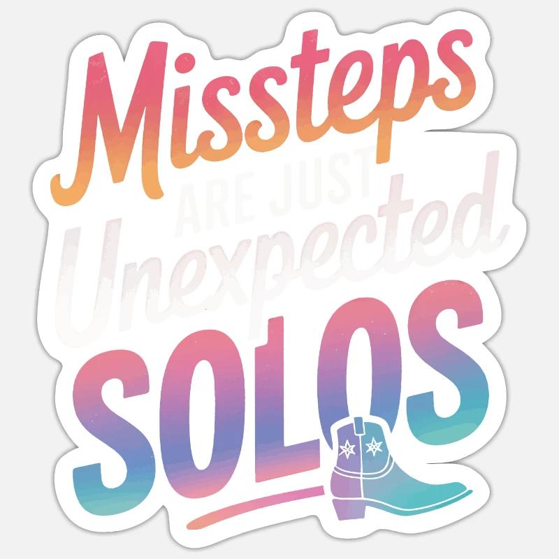 Danse en ligne Danseurs - Sticker taille S (10 x 10 cm) - blanc mat