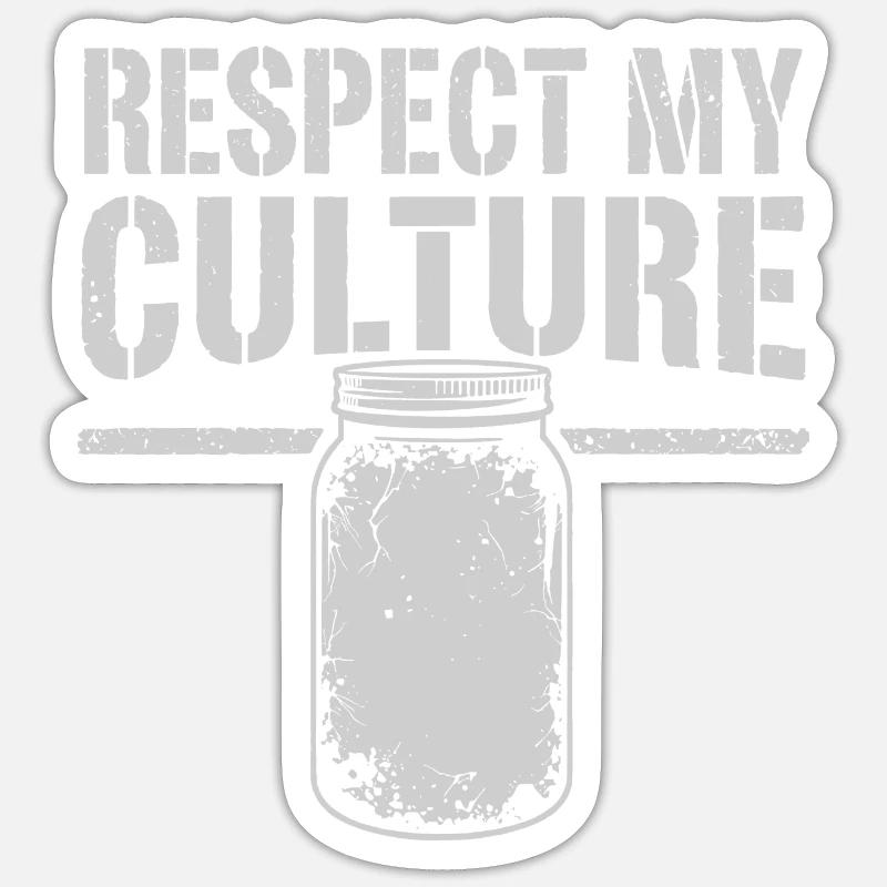 Montrez la passion des probiotiques - Sticker taille S (10 x 10 cm) - blanc mat