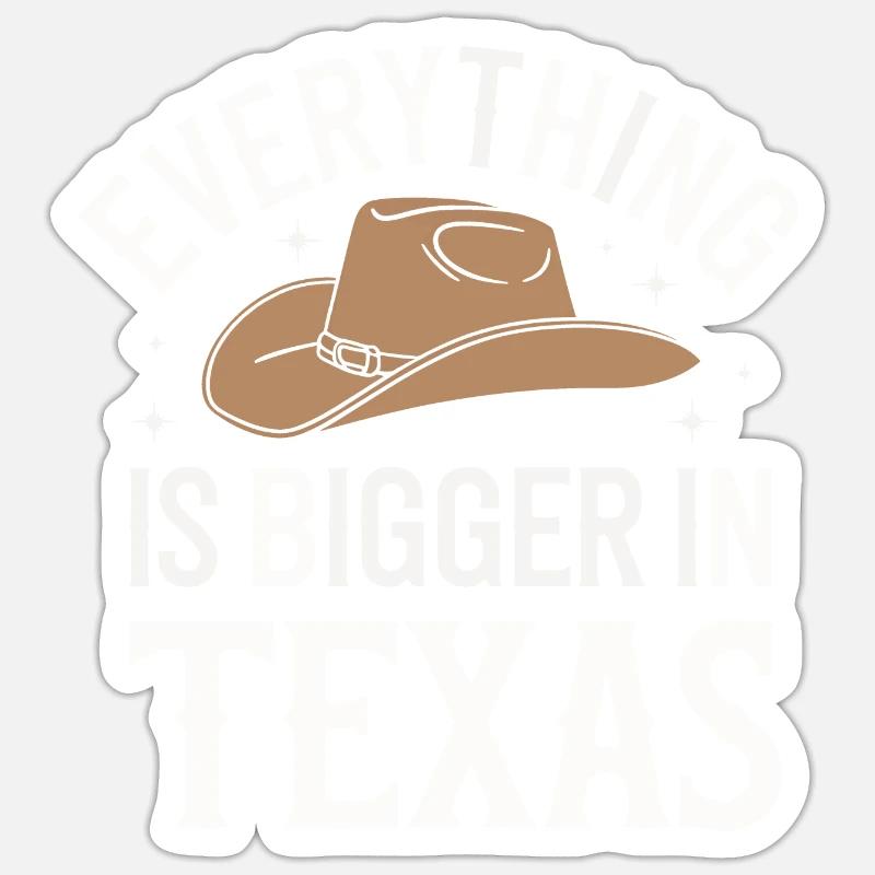 Texas State Texans Texas - Sticker size S (10 x 10 cm) - white matte