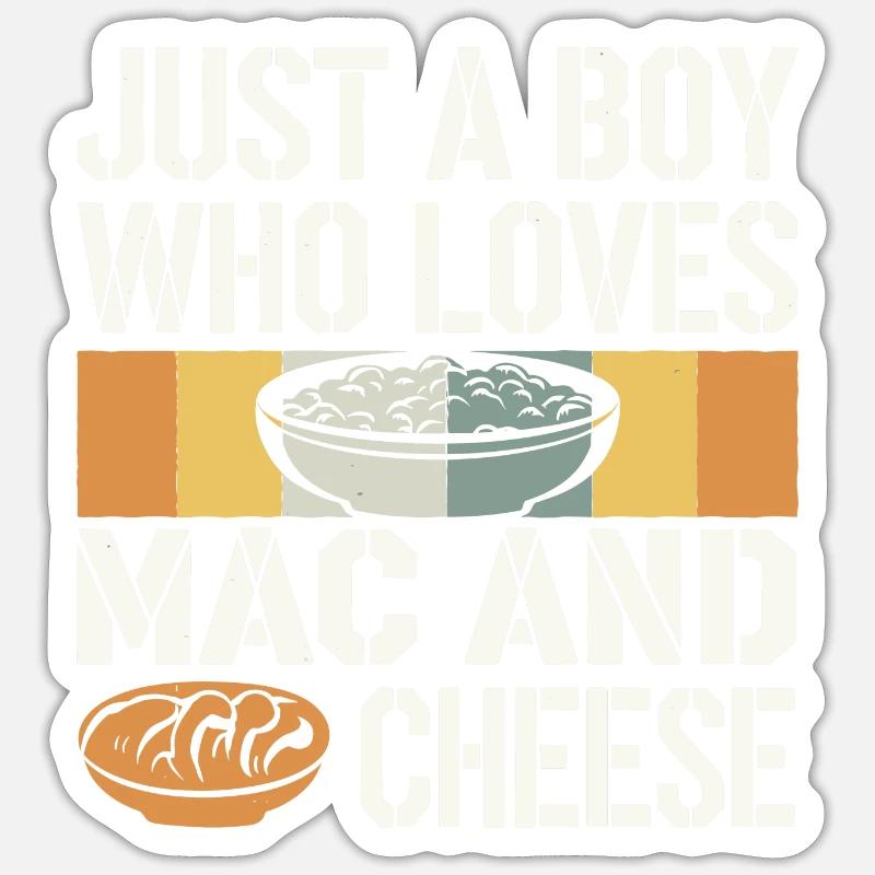 Mac 'n' Cheese Fan - Sticker size S (10 x 10 cm) - white matte