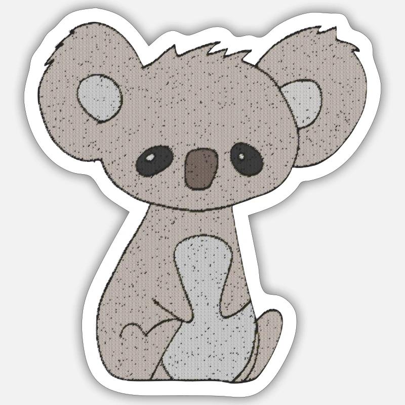 Koala Bear - Sticker size S (10 x 10 cm) - white matte