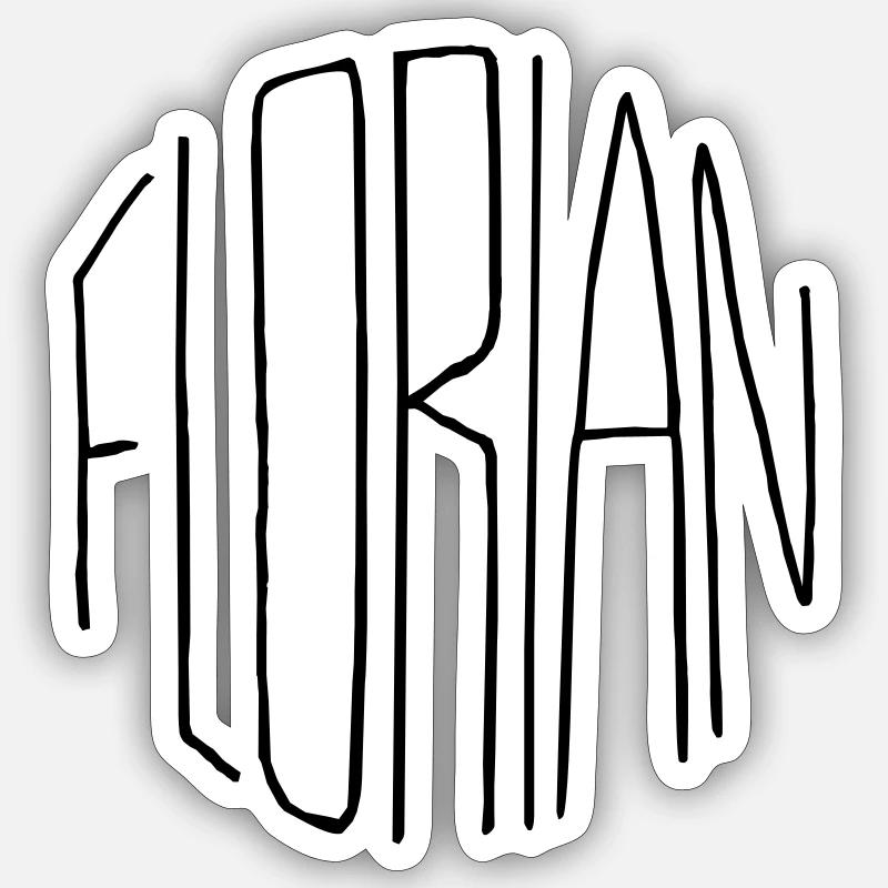 Florian - Sticker Größe S (10 x 10 cm) - Mattweiß