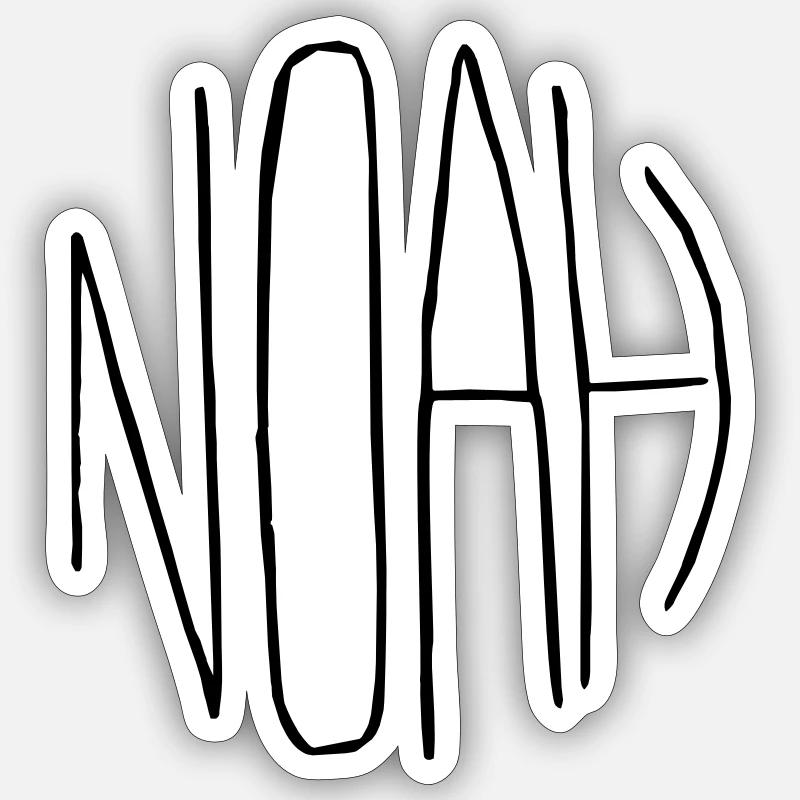 Noé - Sticker taille S (10 x 10 cm) - blanc mat
