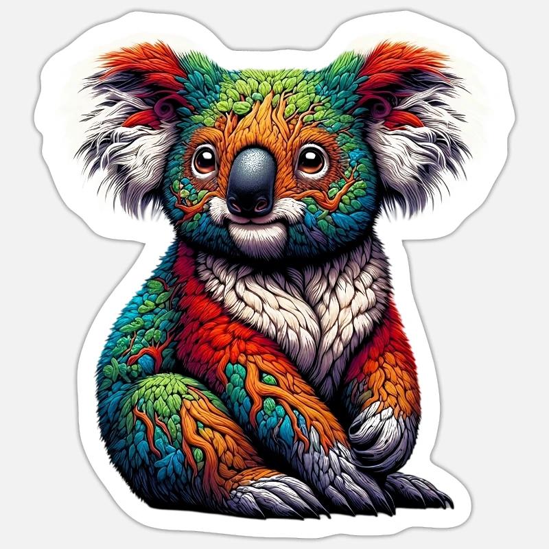 Koala - Sticker size S (10 x 10 cm) - white matte