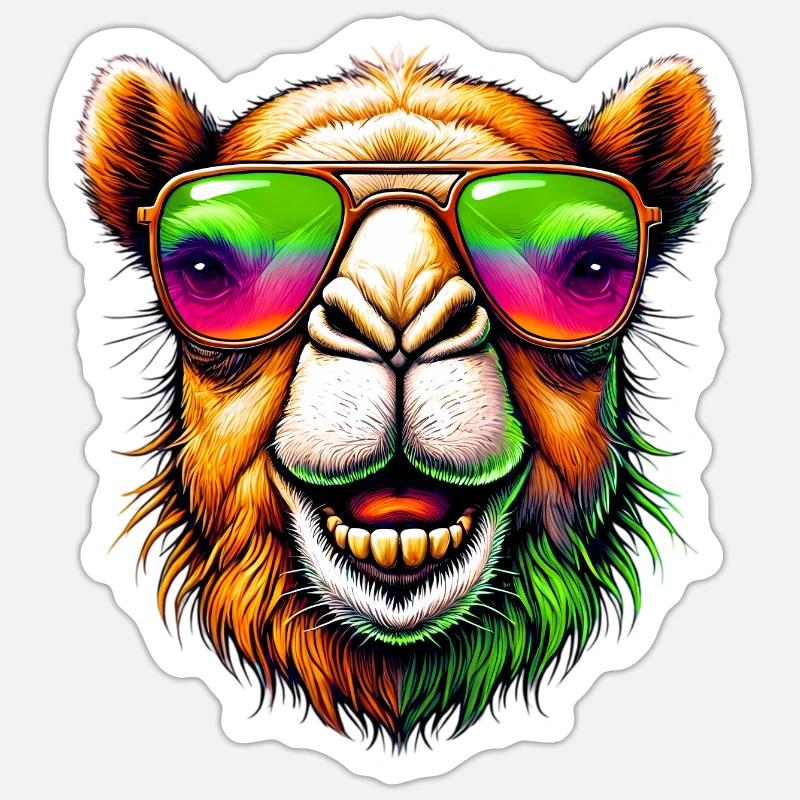 Kamel Sticker Größe S (10 x 10 cm)