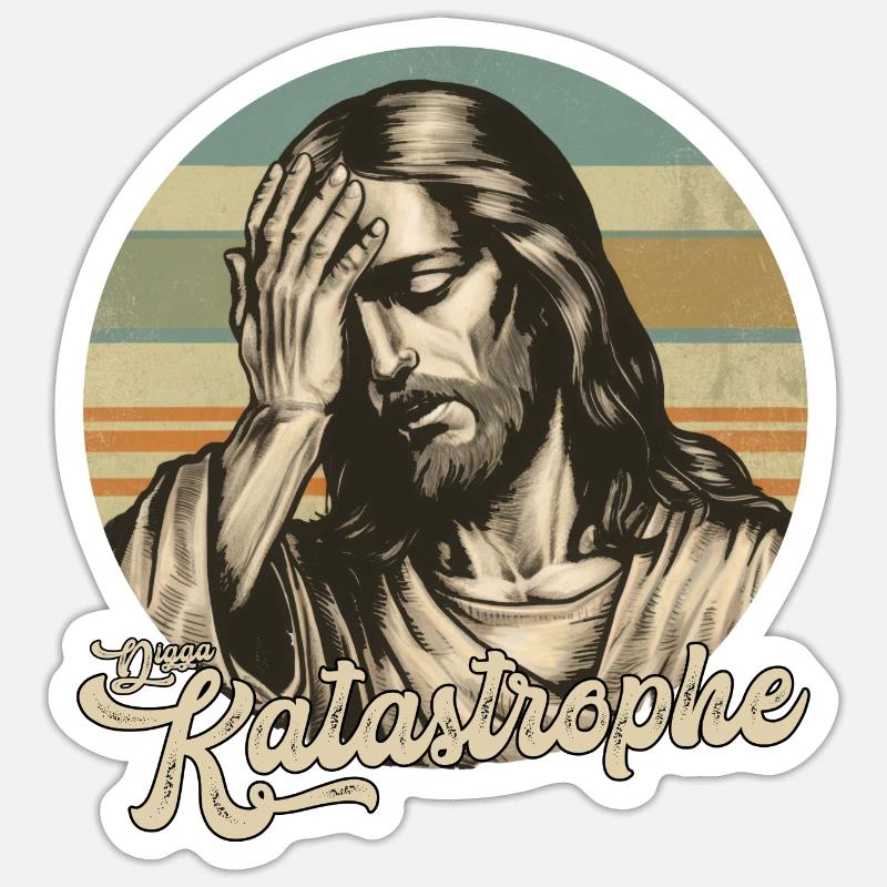 Jesus Digga Katastrophe Sticker Größe S (10 x 10 cm)
