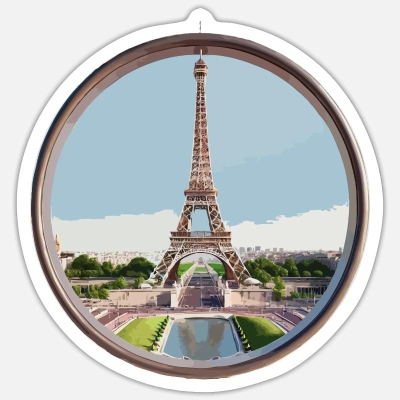 Tour Eiffel Sticker taille S (10 x 10 cm)