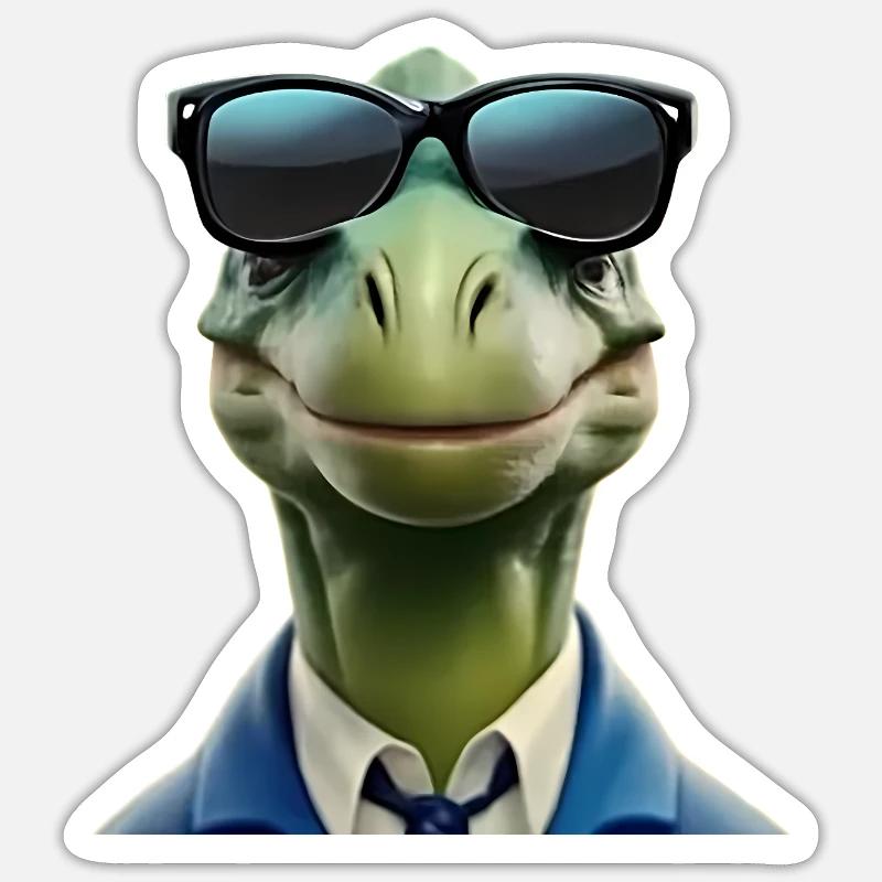 Dinosaur - Sticker size S (10 x 10 cm) - white matte