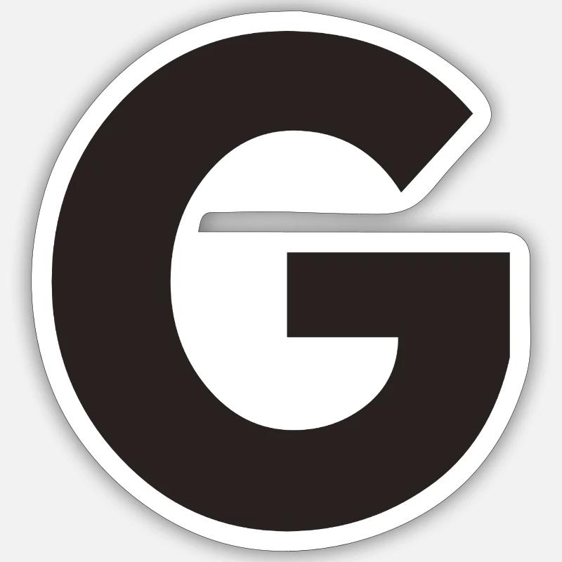 G - Sticker size S (10 x 10 cm) - white matte