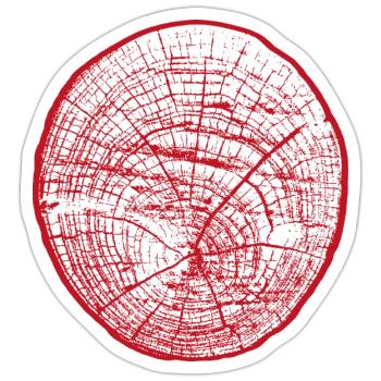 Punainen - Sticker Größe S (10 x 10 cm) - Mattweiß - Vorne