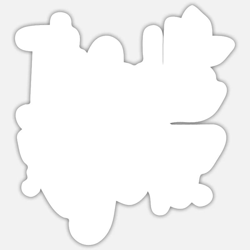 Ich liebe dich, Weiß - Sticker Größe S (10 x 10 cm) - Mattweiß
