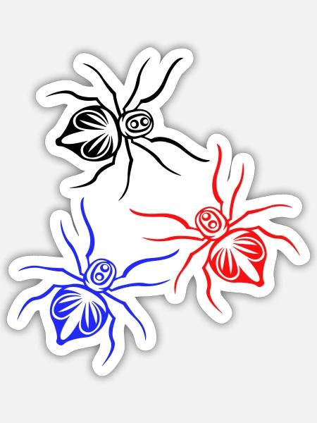- Sticker size S (10 x 10 cm) - white matte