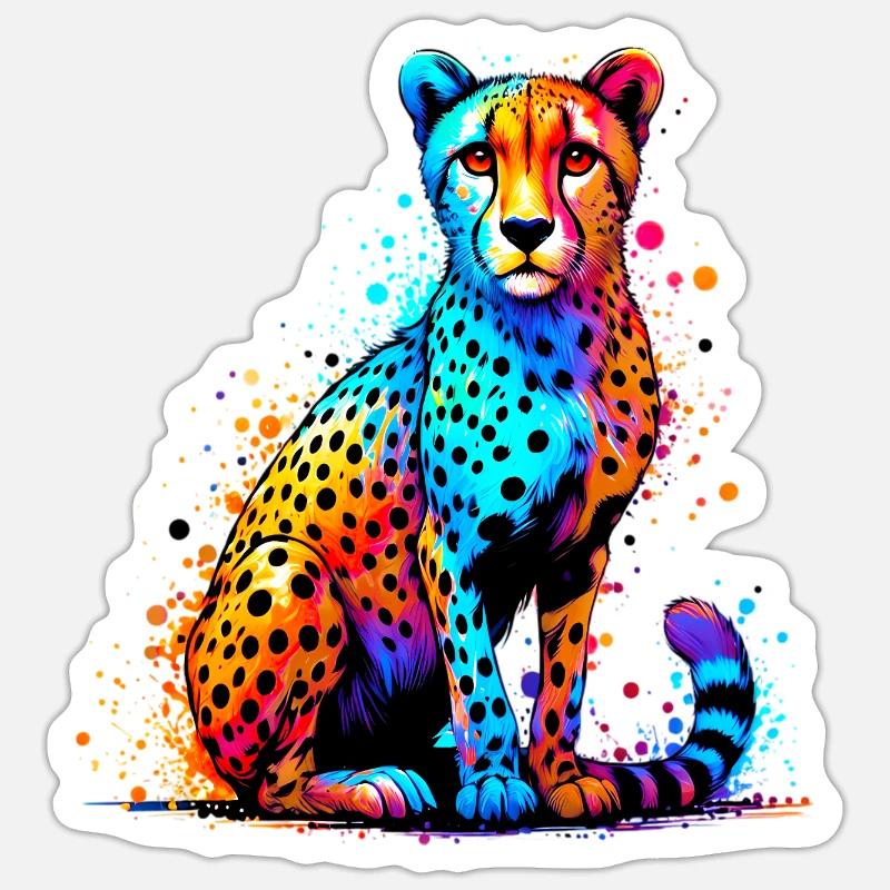 Guépard Sticker taille S (10 x 10 cm)