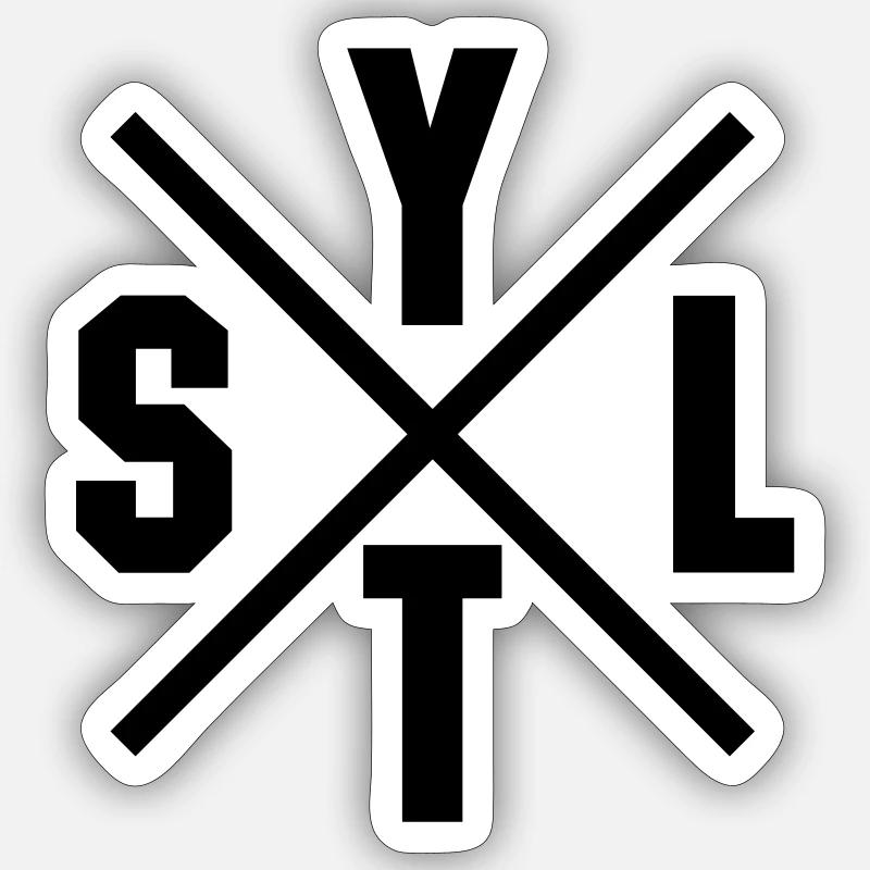 Sylt Cross Sticker size S (10 x 10 cm)