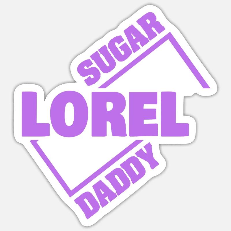 Sugar Daddy Lorel - Sticker size S (10 x 10 cm) - white matte
