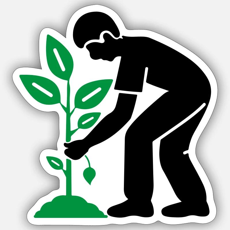 Tree Plants Garden Environment Sticker size S (10 x 10 cm)