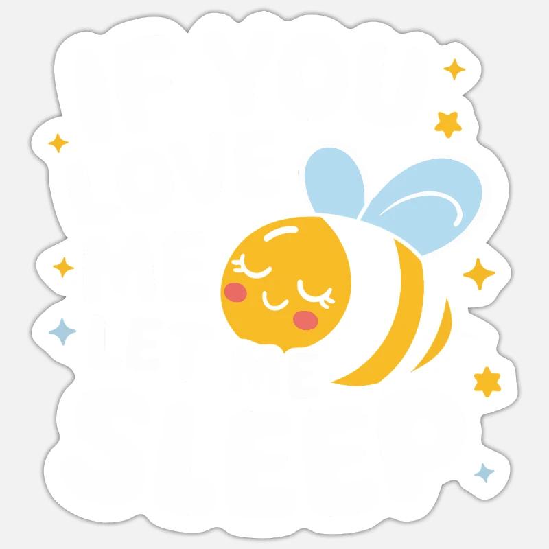 honey bee beekeeper bees bee - Sticker size S (10 x 10 cm) - white matte