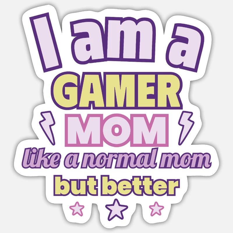 Mutter Gamerin, Muttertag Geschenk, Gaming Sticker Größe S (10 x 10 cm)