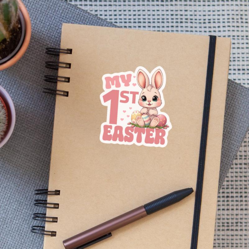 Easter Easter Bunny Easter Eggs - My First Easter Sticker size S (10 x 10 cm)