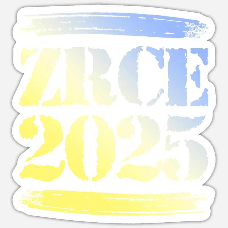 Zrce 2025 - Sticker Größe S (10 x 10 cm) - Mattweiß