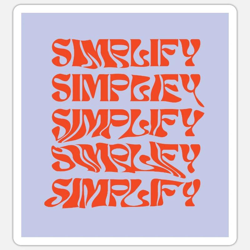 Simplify Sticker size S (10 x 10 cm)