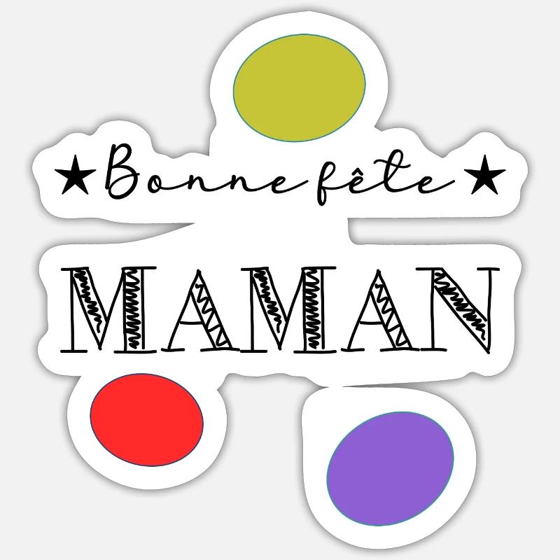 MAMA. MUTTERTAG. SCHÖNEN MUTTERTAG Sticker Größe S (10 x 10 cm)