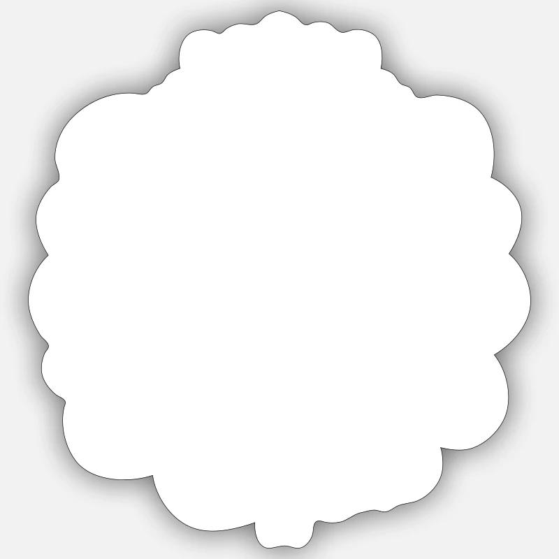 Polter Abend Team - Sticker Größe S (10 x 10 cm) - Mattweiß