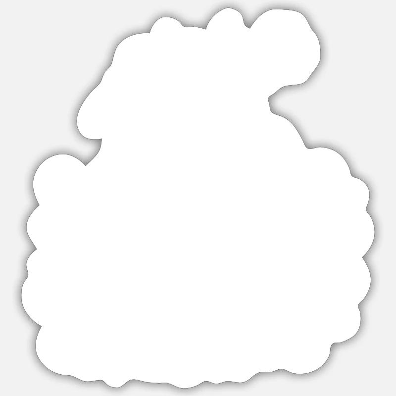 Équipe Marié Mariage Drôle - Sticker taille S (10 x 10 cm) - blanc mat