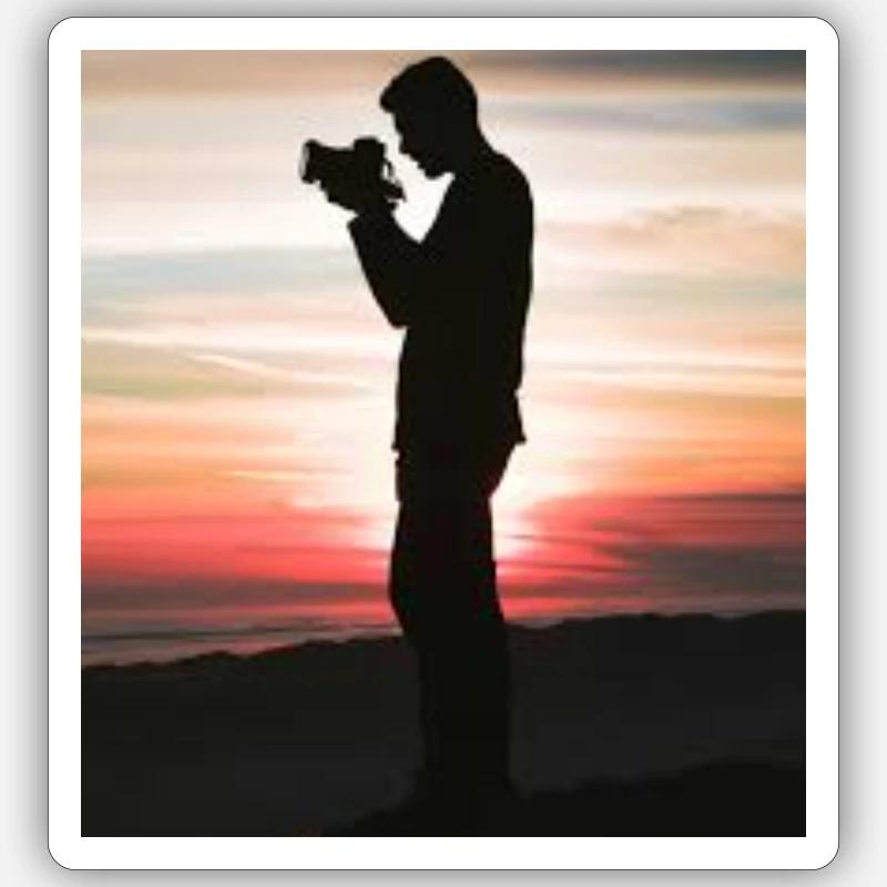 High pose - Sticker size S (10 x 10 cm) - white matte