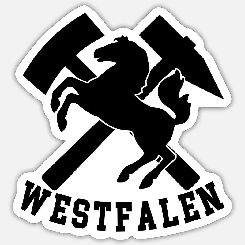 Westphalia Logo - Sticker size S (10 x 10 cm) - white matte