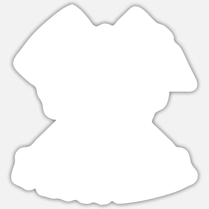 Logo de Westphalie - Sticker taille S (10 x 10 cm) - blanc mat