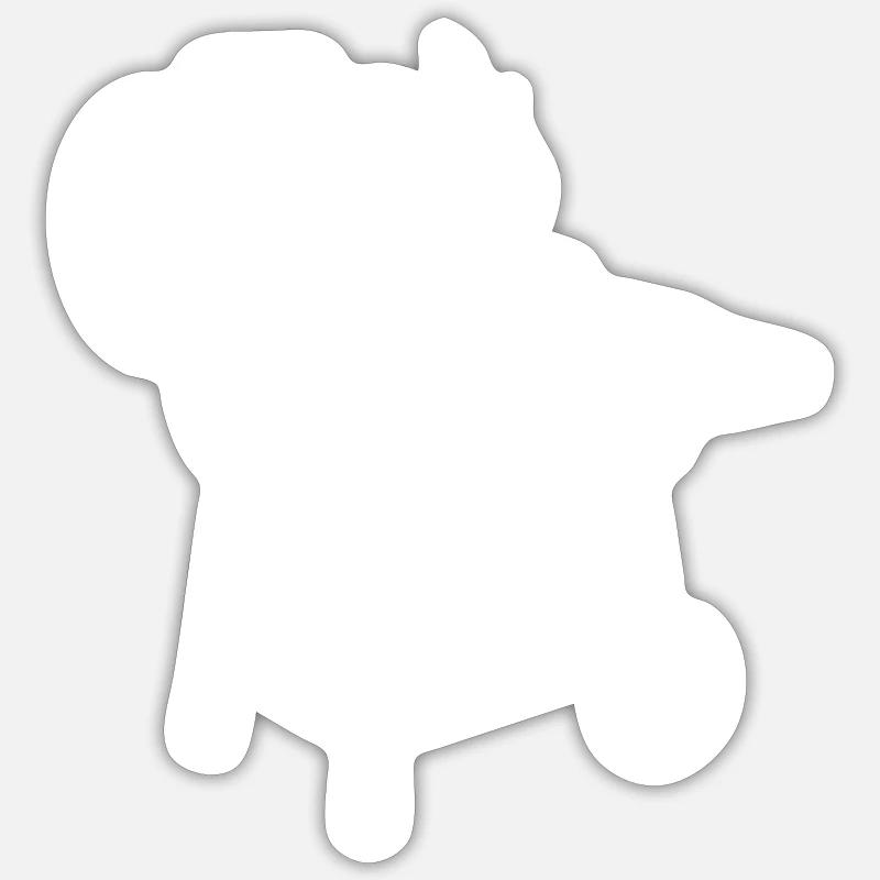 Cricket Symbol Flame - Sticker size S (10 x 10 cm) - white matte